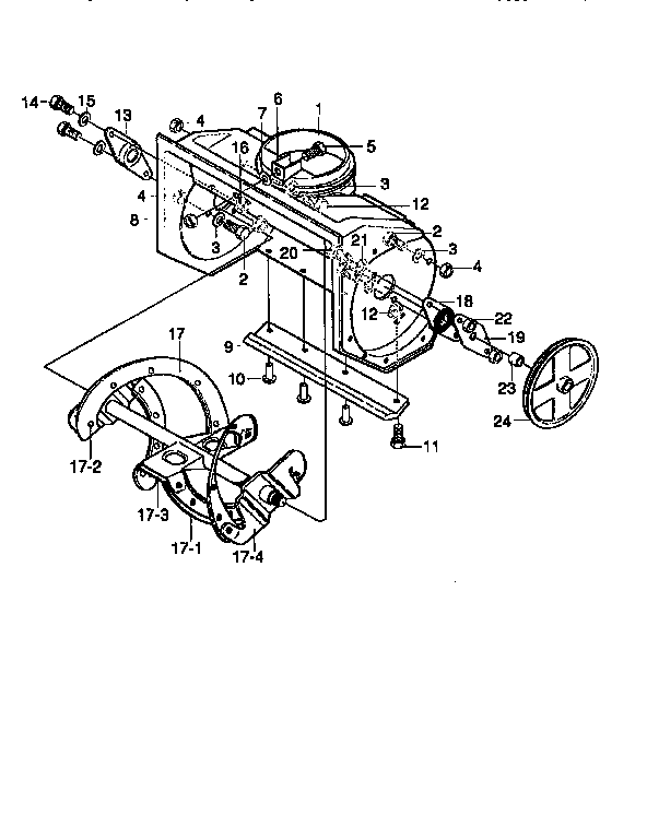 Auger Housing Diagram and Parts List for 536883211  Craftsman Snow Blower