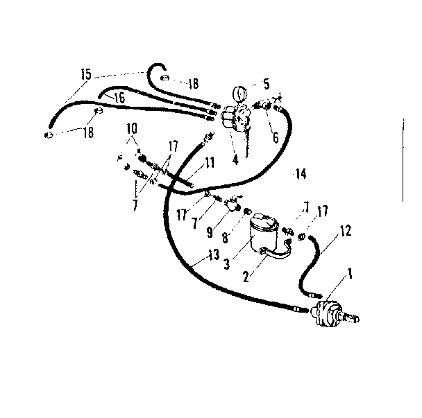 Pump & Hose Kit Diagram and Parts List for 47162350  Craftsman Pressure Washer