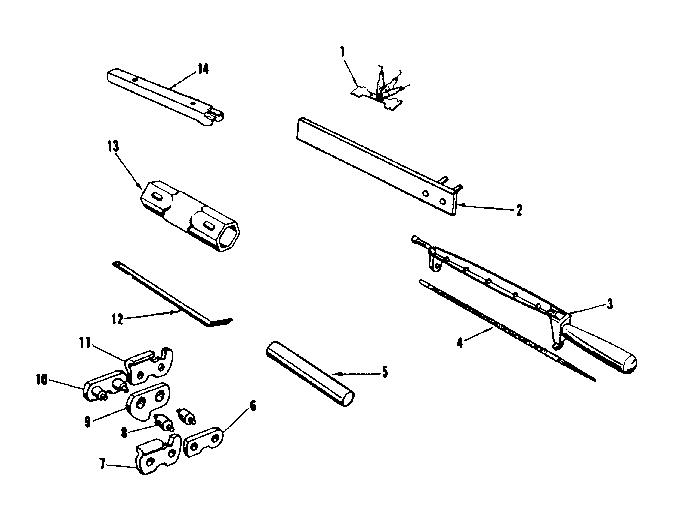 Optional Accessories Diagram and Parts List for 917351160  Craftsman Chainsaw
