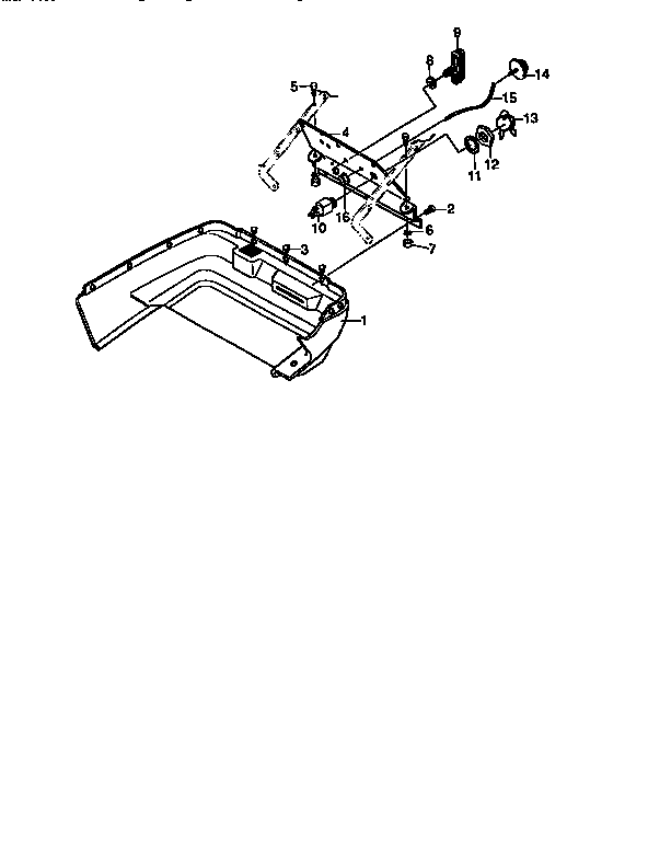 Control Panel Diagram and Parts List for 536884570  Craftsman Snow Blower