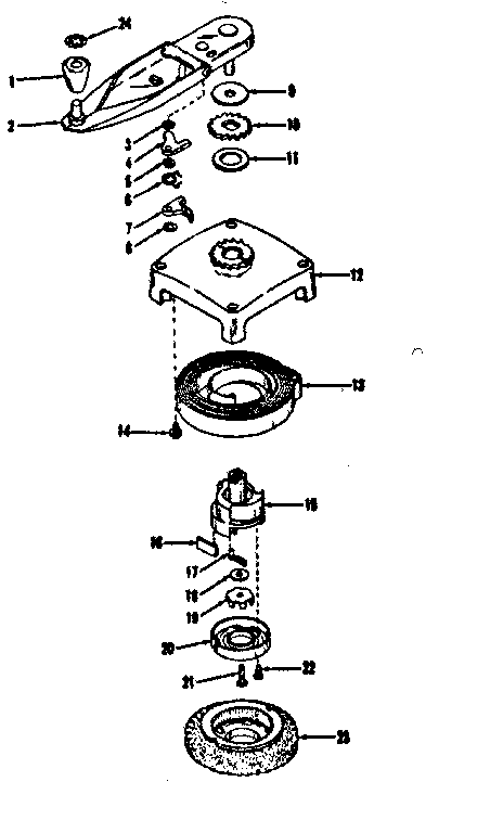 Self Starter No.29295 Diagram and Parts List for 143103011  Craftsman Engine