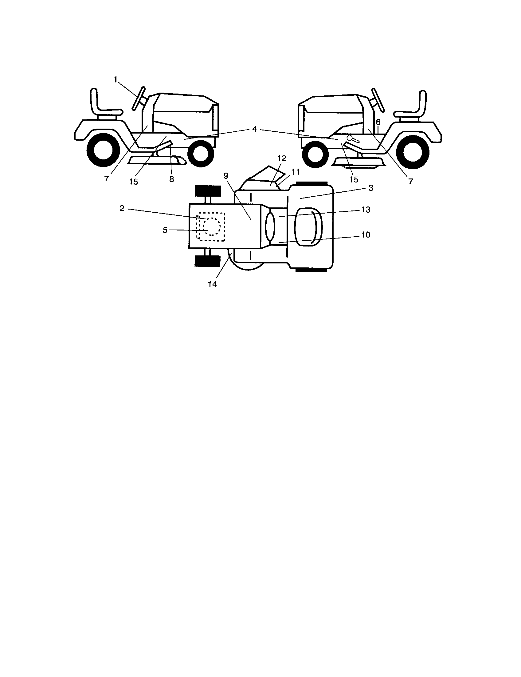 Decals Diagram and Parts List for 917254280  Craftsman Lawn Tractor