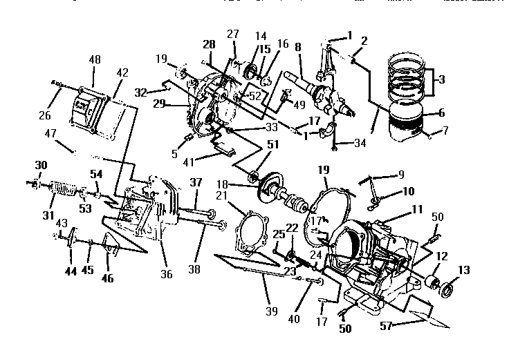 Cylinder Head Diagram and Parts List for 75165  Craftsman Pressure Washer