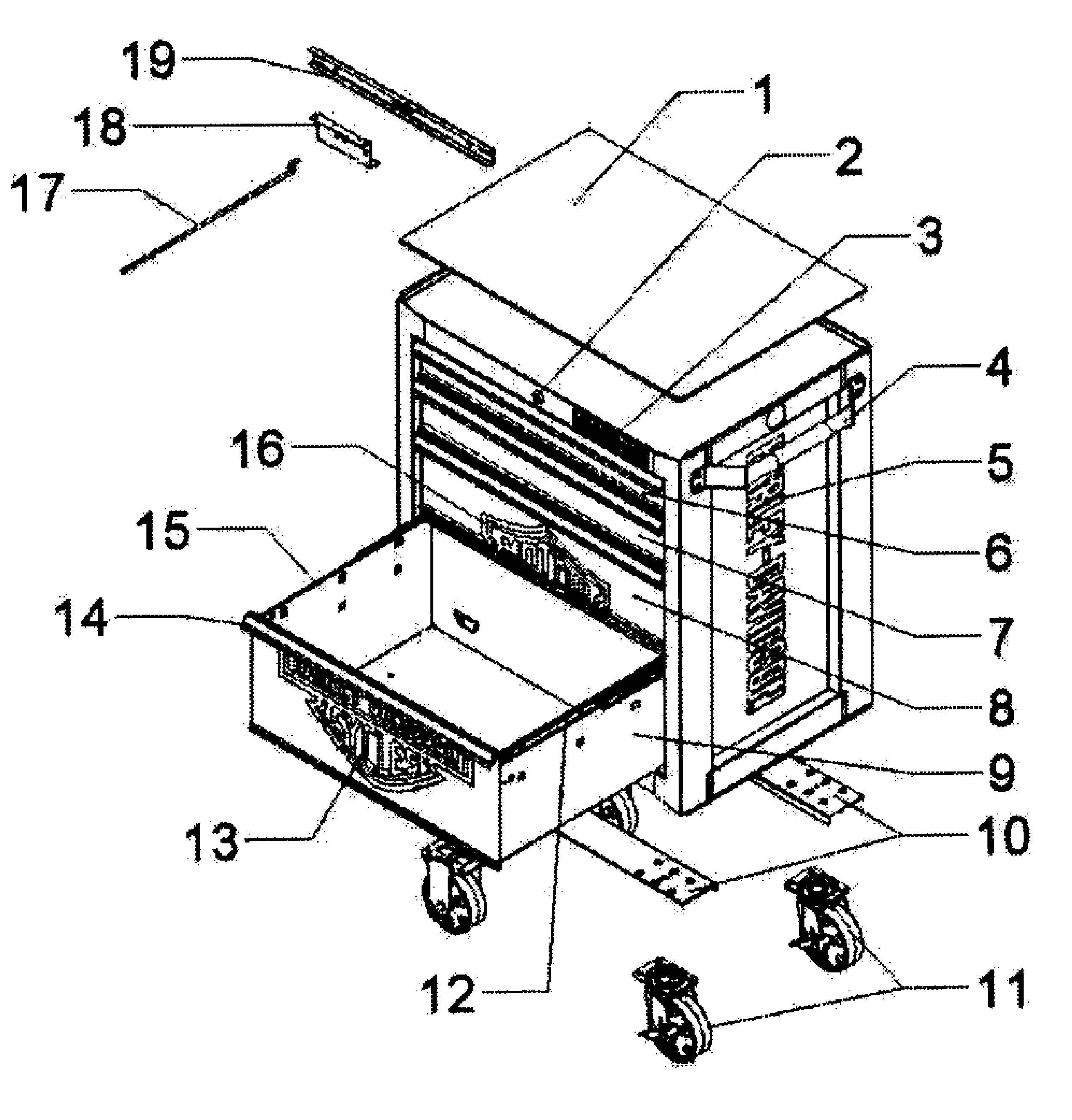 Tool Cart Diagram and Parts List for 706379630  Craftsman Tool Stand & Cart