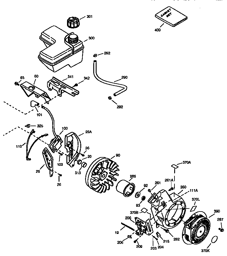 Engine 143.965019  (71, 143) Diagram and Parts List for 143965019  Craftsman Engine