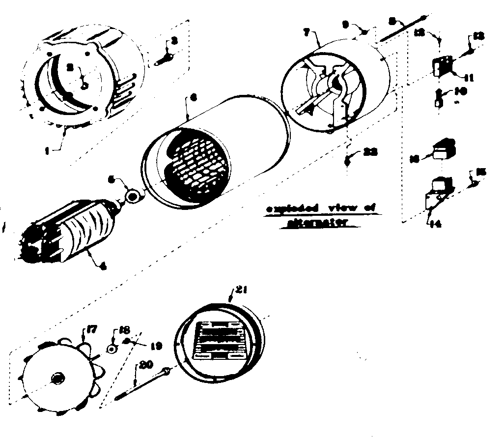 Stator Assembly Diagram and Parts List for 58031895  Craftsman Engine
