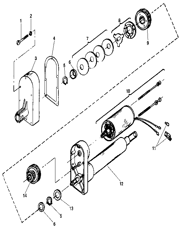 Motor Diagram and Parts List for 917242430  Craftsman Lawn Tractor