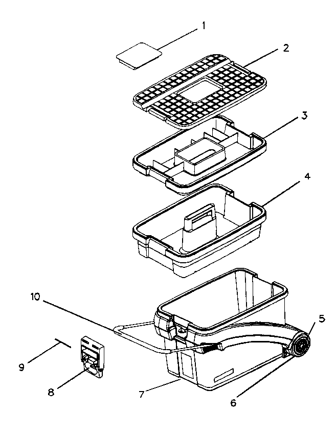 Sst/caddy Diagram and Parts List for 706593031  Craftsman Tool Stand & Cart