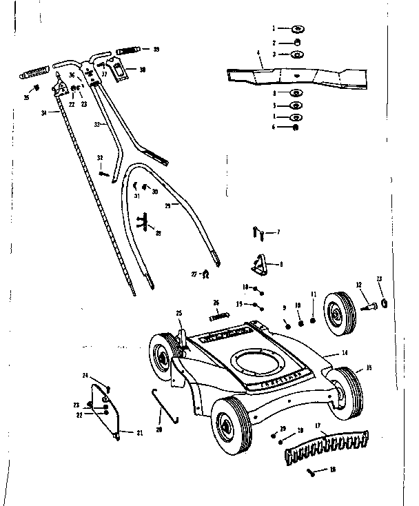 Replacement Parts Diagram and Parts List for 13188205  Craftsman Lawn Mower