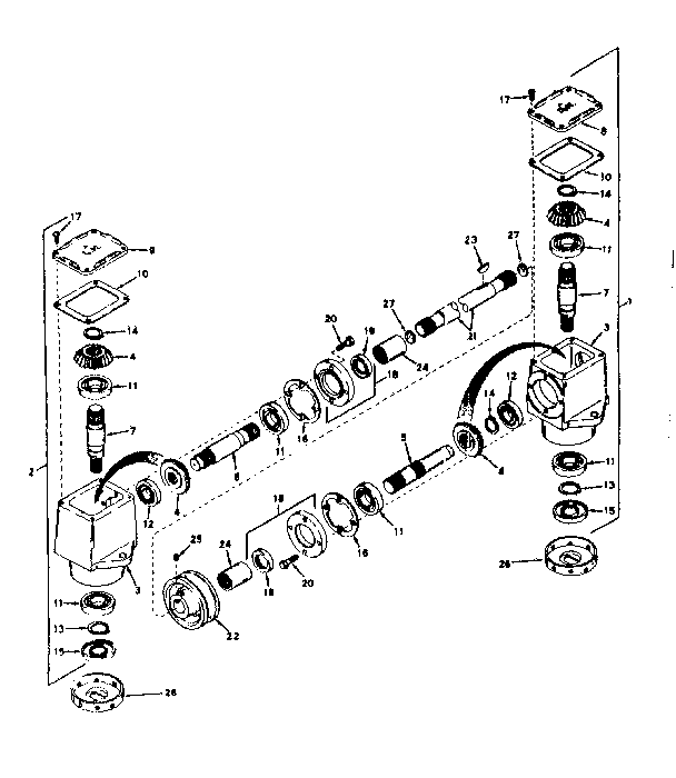 Head Assembly Diagram and Parts List for 917250119  Craftsman Lawn Mower