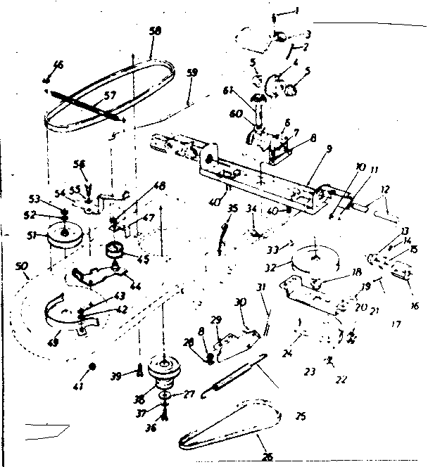 Mower Deck Diagram and Parts List for 247881122  Craftsman Lawn Mower