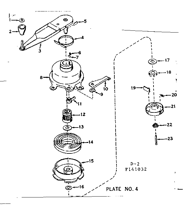 No-pull Starter No. 590378 Diagram and Parts List for 143141032  Craftsman Engine