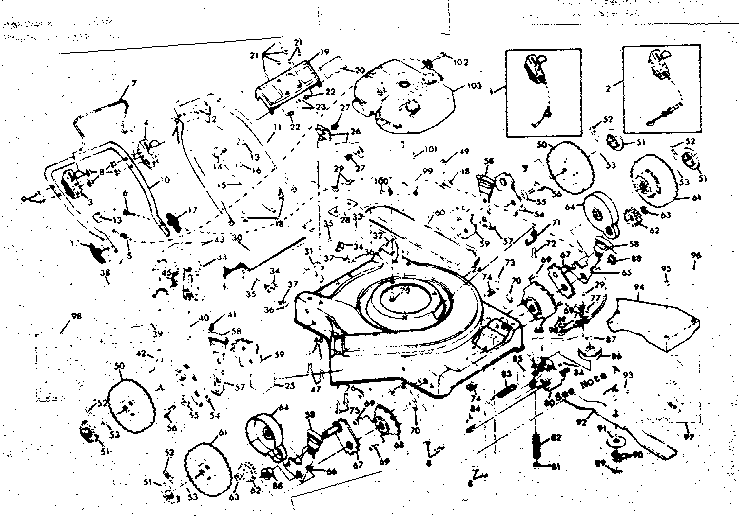 Mower Deck Diagram and Parts List for 131978300  Craftsman Lawn Mower