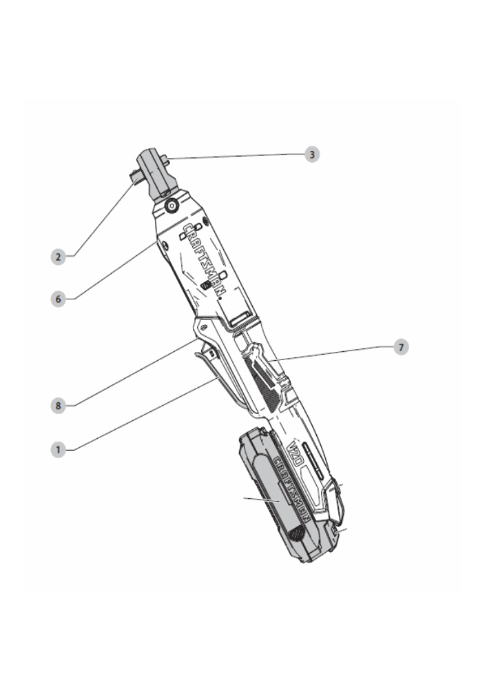 Diagram Diagram and Parts List for CMCF930B Type 1 Craftsman Wrench