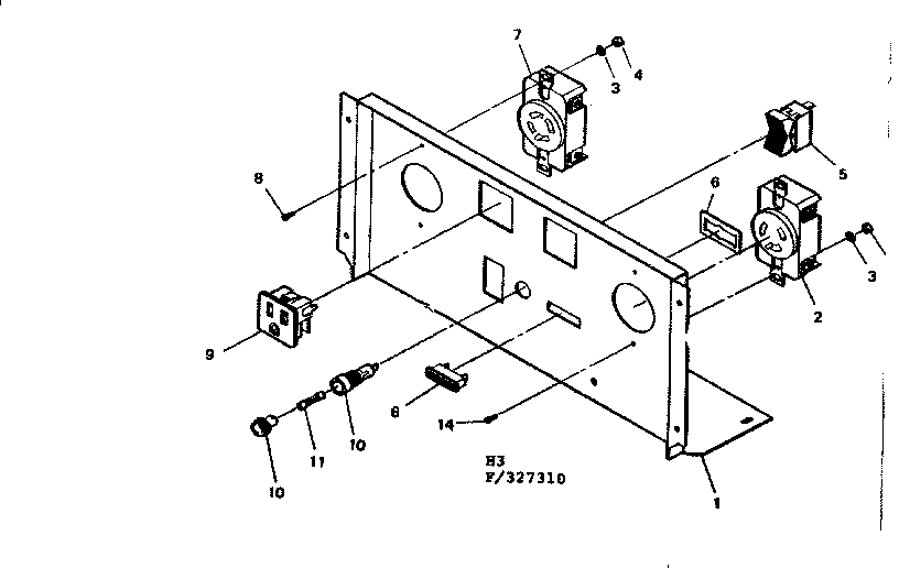 Panel Diagram and Parts List for 580327310  Craftsman Engine