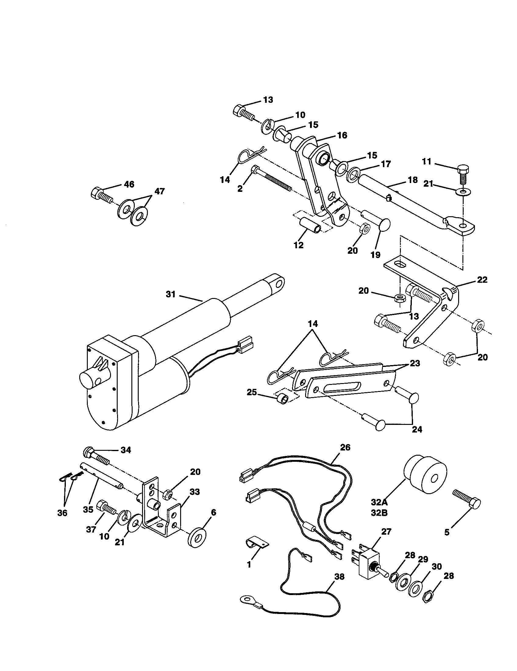Gear Drive, Vertical Engine Diagram and Parts List for 917242441  Craftsman Lawn Tractor