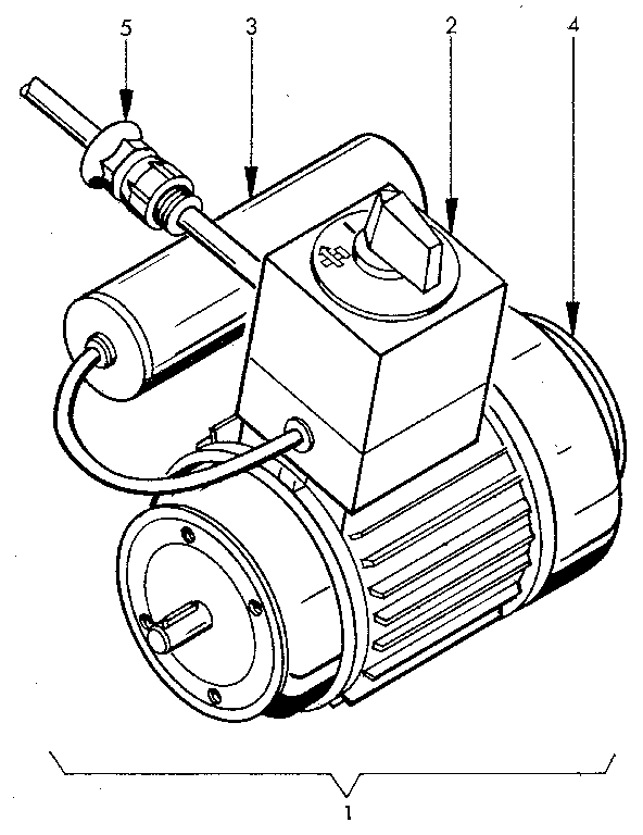 Motor Assembly Diagram and Parts List for 549289000  Craftsman Lathe
