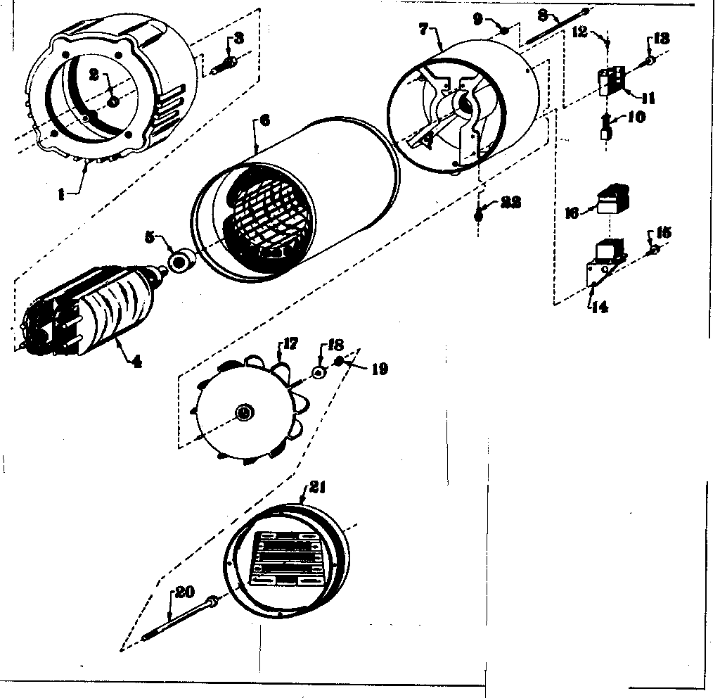 Stator Assembly Diagram and Parts List for 5803189-4  Craftsman Engine