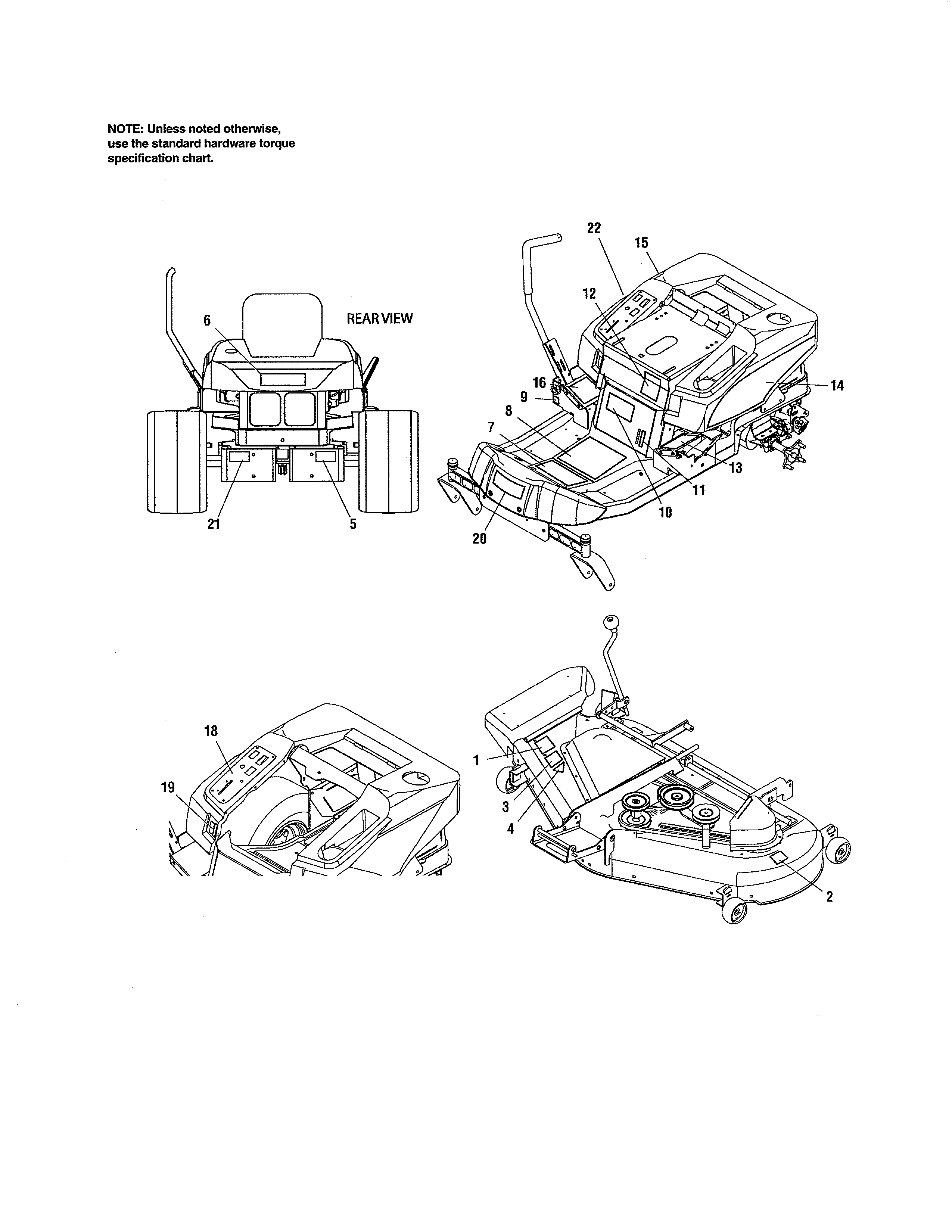 Decals Diagram and Parts List for 107287900  Craftsman Engine