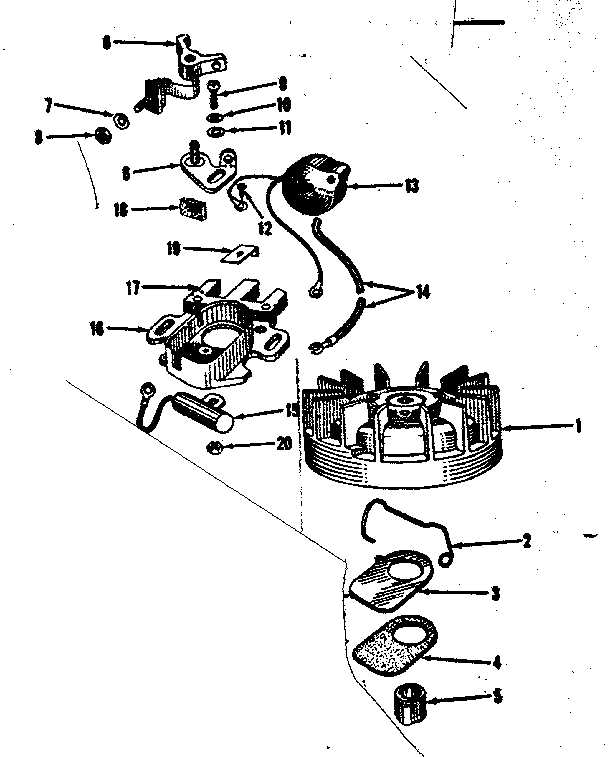Carburetor And Speed Control Diagram and Parts List for 14350030  Craftsman Engine