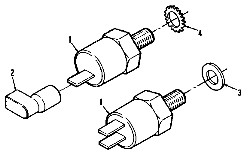 High Temperature Switch Cut-off Diagram and Parts List for 73911054C  Craftsman Engine