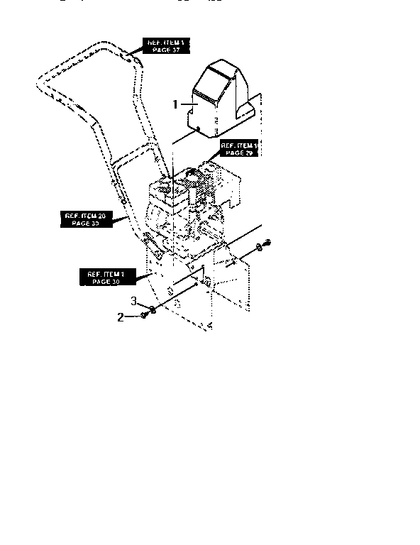Belt Cover Diagram and Parts List for 536886380  Craftsman Snow Blower