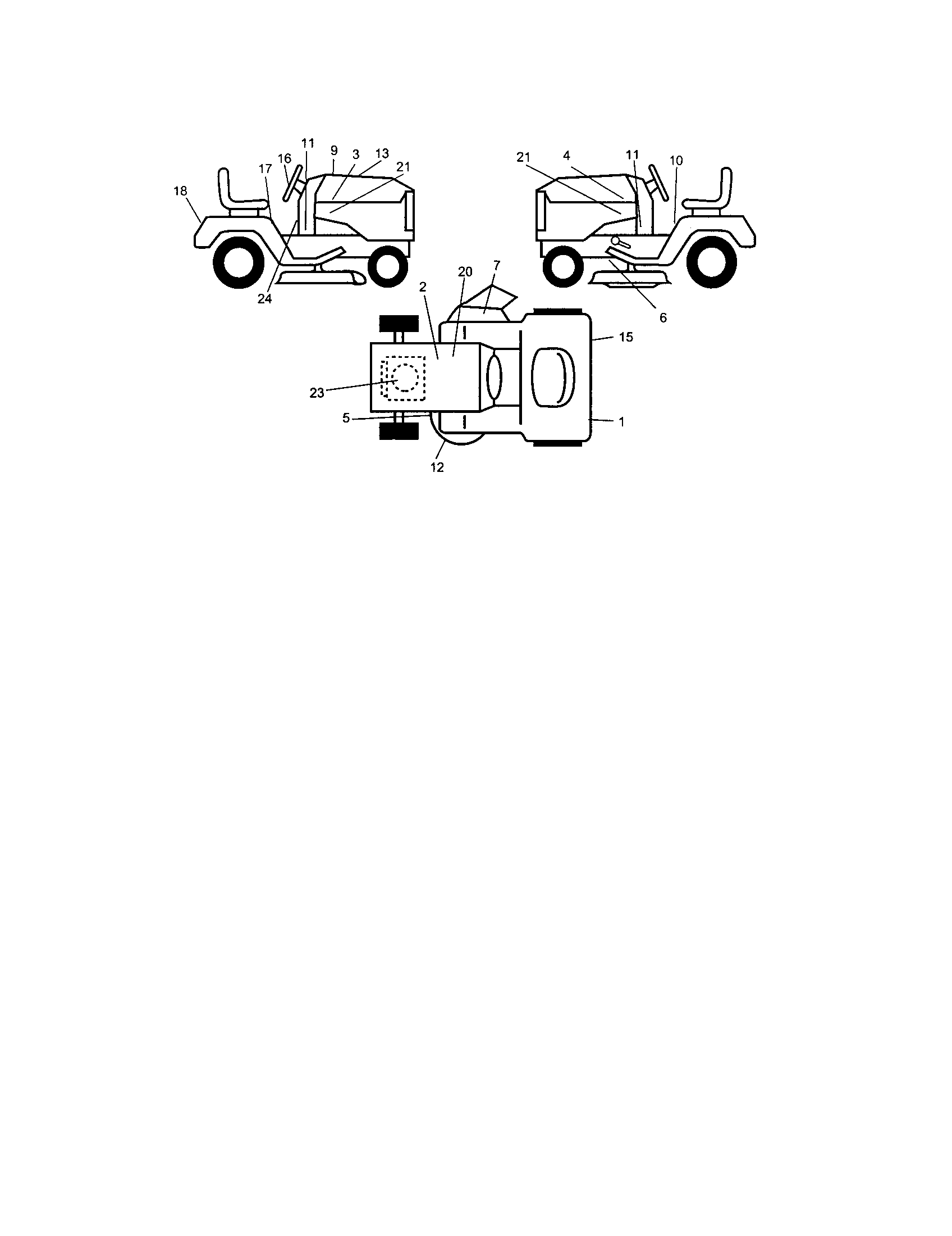 Decals Diagram and Parts List for 917275630  Craftsman Lawn Tractor