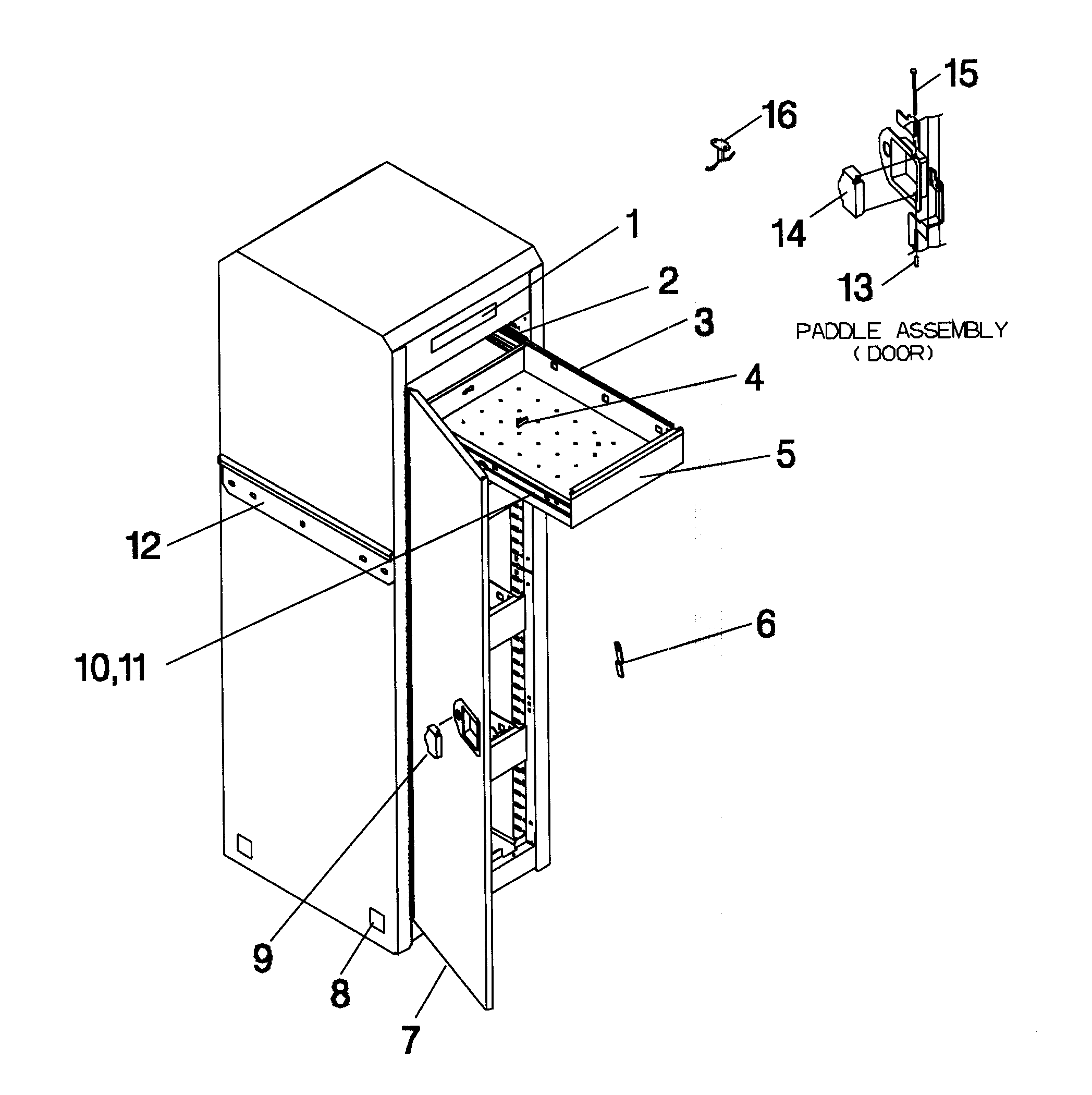 Tool Chest Diagram and Parts List for 706825040  Craftsman Tool Stand & Cart