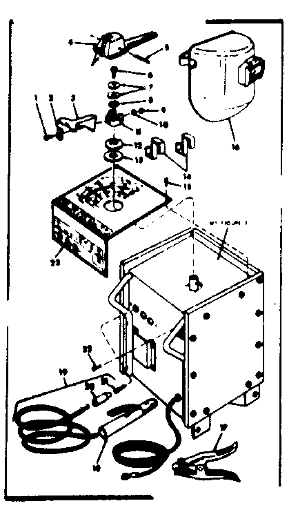 Unit Diagram and Parts List for 113201531  Craftsman Welder
