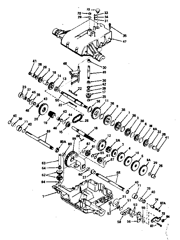 Replacement Parts Diagram and Parts List for 143844  Craftsman Lawn Tractor