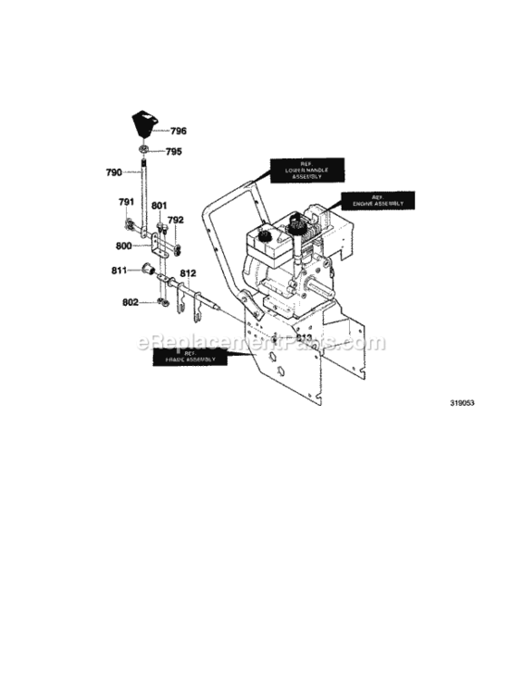 Page I Diagram and Parts List for C950-52005-0  Craftsman Snow Blower