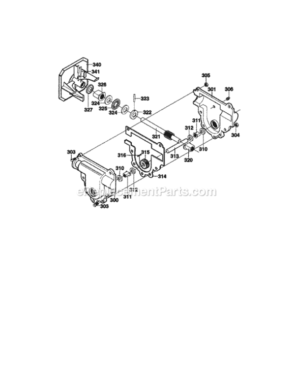 Page E Diagram and Parts List for C950-52009-0  Craftsman Snow Blower