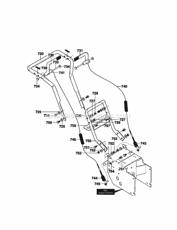 Page I Diagram and Parts List for C950-52009-0  Craftsman Snow Blower