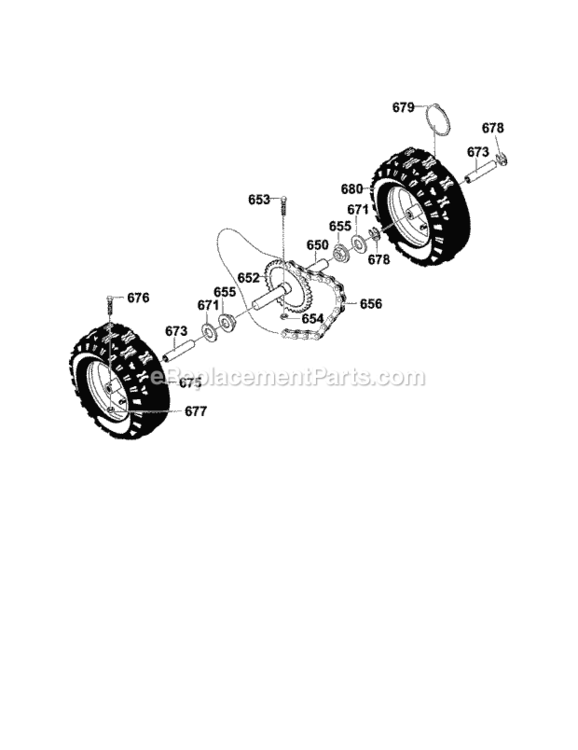 Page G Diagram and Parts List for C950-52021-0  Craftsman Snow Blower