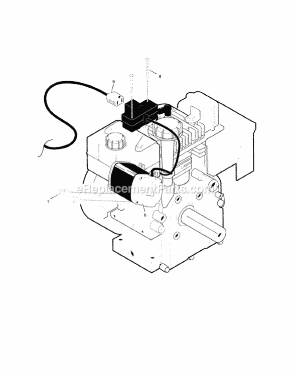Page K Diagram and Parts List for C950-52119-3  Craftsman Snow Blower