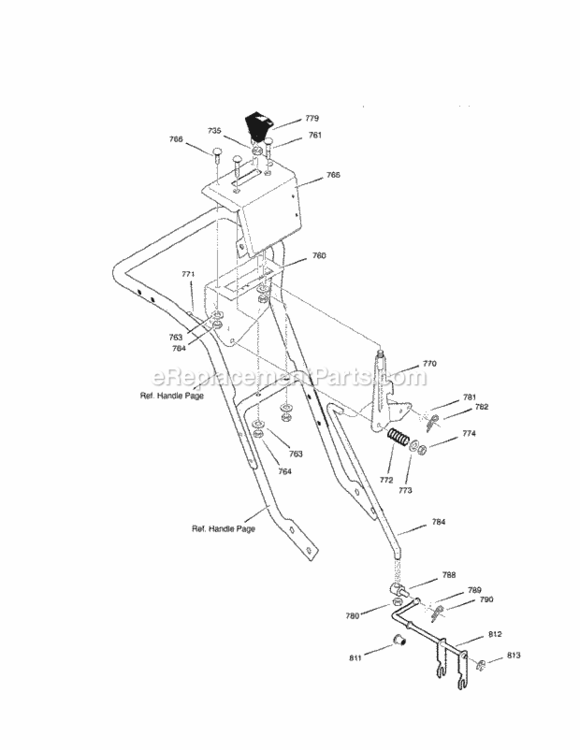 Page I Diagram and Parts List for C950-52119-3  Craftsman Snow Blower