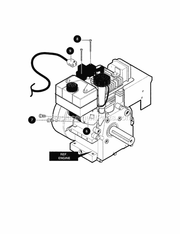 Page K Diagram and Parts List for C950-52919-0  Craftsman Snow Blower
