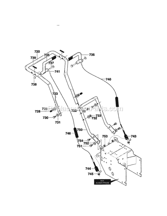 Page I Diagram and Parts List for C950-52930-0  Craftsman Snow Blower