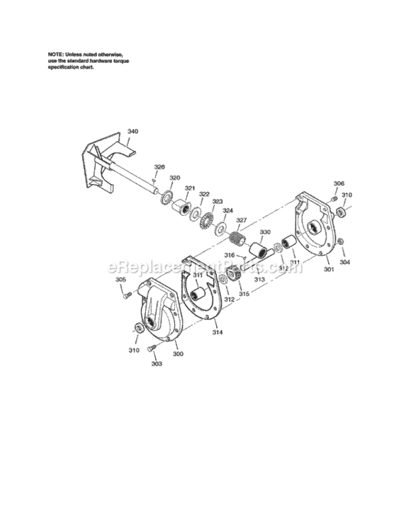 Page I Diagram and Parts List for C950-52943-0  Craftsman Snow Blower