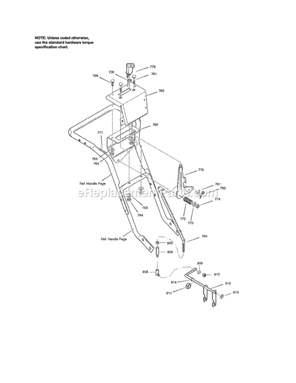 Page I Diagram and Parts List for C950-52948-0  Craftsman Snow Blower