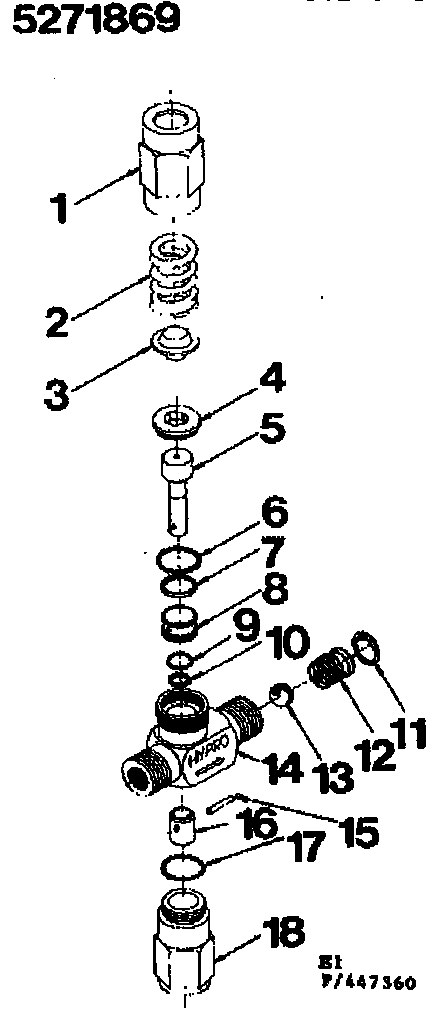 Pressure Adjustment System Diagram and Parts List for 471447360  Craftsman Pressure Washer