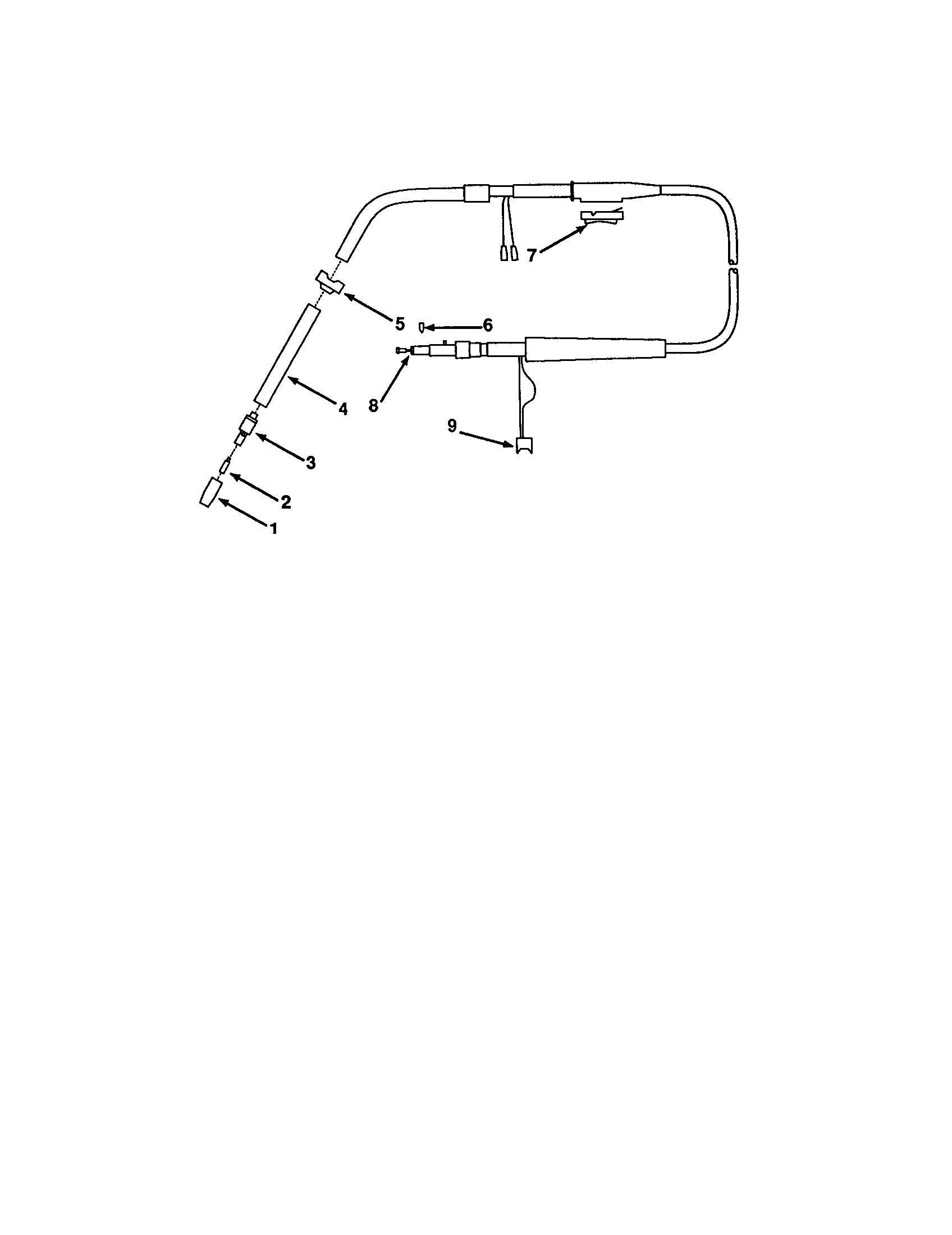 Welding Gun (replacement Part List) Diagram and Parts List for 93420111  Craftsman Welder