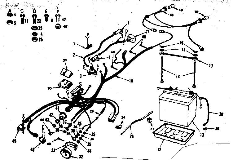 Electrical Diagram and Parts List for 917253741  Craftsman Lawn Tractor