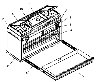 Chest Diagram and Parts List for 706655081  Craftsman Tool Stand & Cart