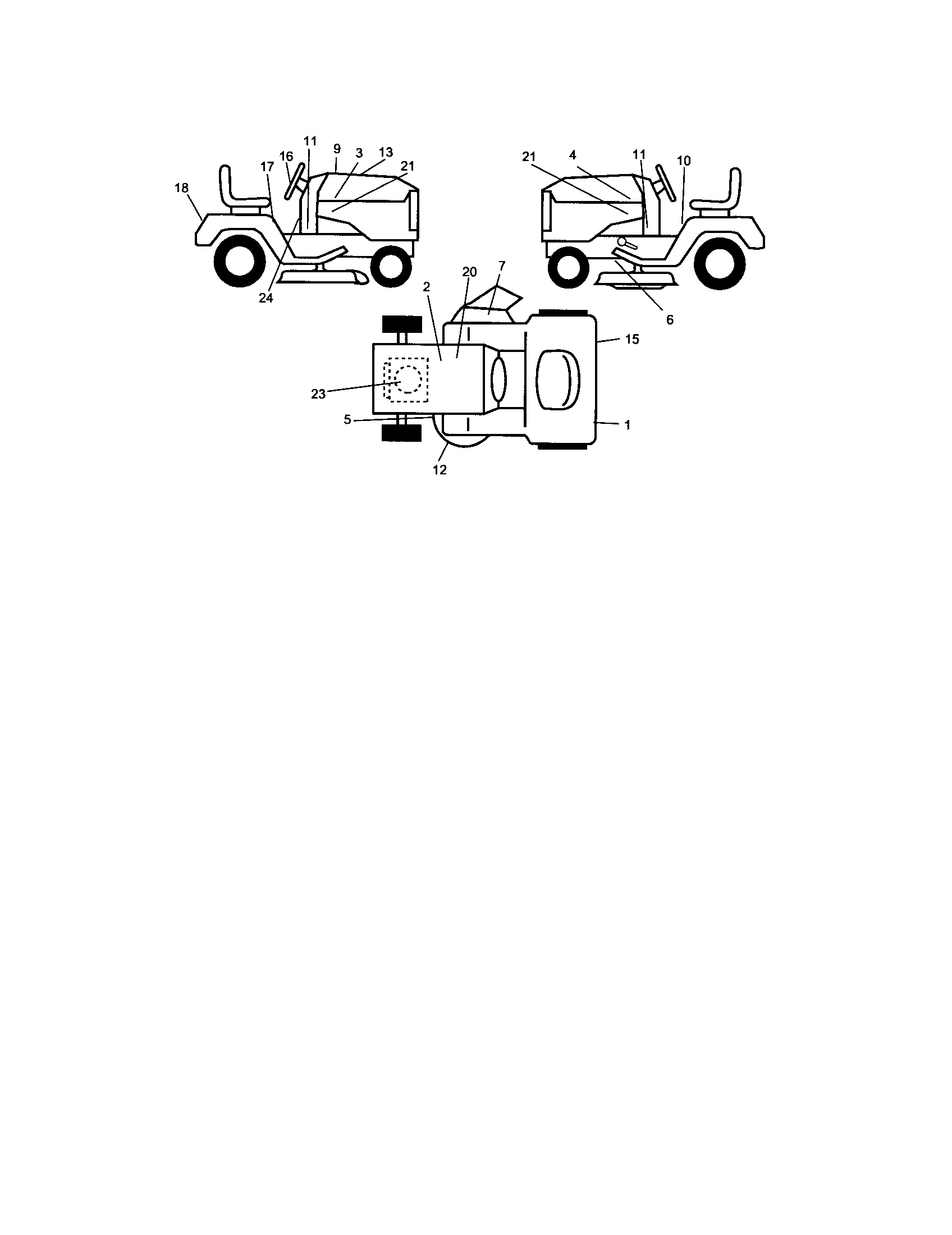 Decals Diagram and Parts List for 917275631  Craftsman Lawn Tractor