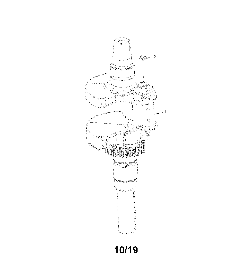 Crankshaft Diagram and Parts List for CMXGRAM1130045  Craftsman Lawn Tractor