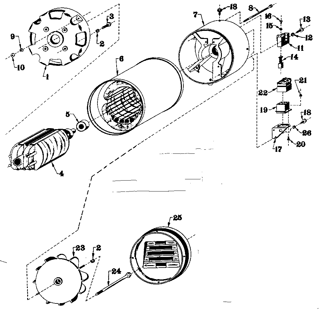 Generator Diagram and Parts List for 5803197-1  Craftsman Generator