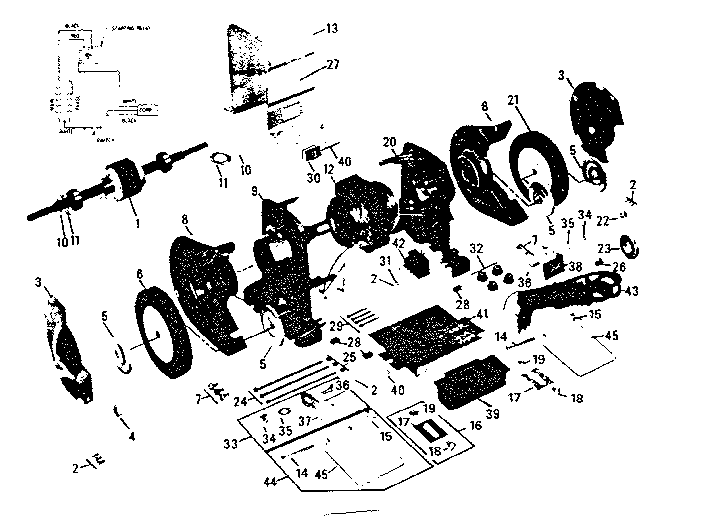 Unit Parts Diagram and Parts List for 39719370  Craftsman Grinder