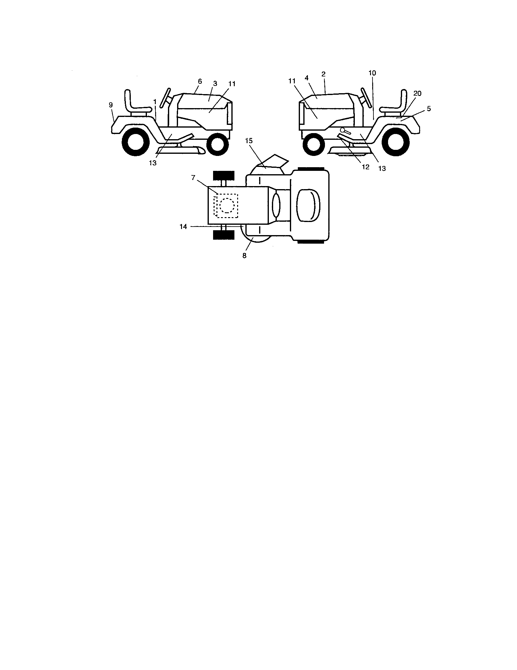 Decals Diagram and Parts List for 917275754  Craftsman Lawn Tractor