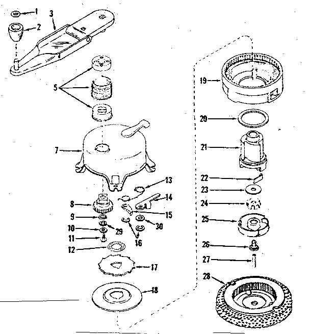 No-pull Starter No. 590365 Diagram and Parts List for 143125011  Craftsman Engine